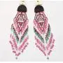 Leverback Dangle Earrings Bohemian Long Tassel Boho Women Girls Drop Handmade Beaded Statement Leverback Dangle Earrings Bohemian Long Tassel Boho Women Girls Drop Handmade Beaded Statement