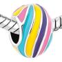 LilyJewelry Easter Colorful Faberge Egg Charm Bead for Bracelet