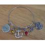 Kits Kiss Marine Mom Bracelet, USMC Mom Bracelet, USMC Bracelet, USMC Jewelry, Marine Bracelet, Marine Mom Jewelry, Anchor Charm, Marine Charm, Marine Mom Bangle Bracelet