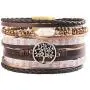 GelConnie Tree of Life Leather Cuff Bracelet Magnetic Multi Strand Wrap Bracelet Bohemian Jewelry for Women, Wife, Sister GelConnie Tree of Life Leather Cuff Bracelet Magnetic Multi Strand Wrap Bracelet Bohemian Jewelry for Women, Wife, Sister