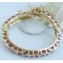 Unique Animal Giraffe Bracelet Bangle Cuff Clear Austrian Crystal