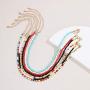 Denifery Rainbow Choker Necklace Rainbow Seed Bead Necklace Cute Necklace Beaded Necklace Beach Necklace for Women for Teen Girls (Style 3)