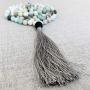 Aspen & Eve 108 Bead Malas - Mala Necklace & Bracelet with Tassel - 8mm Stone Beads - Strand 108 Beads Necklace for Mindfulness & Yoga