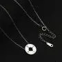 Graduation Gift S925 Sterling Silver Dainty Compass Friendship Necklace For Women