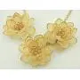 BOCAR Bib Statement Pendant Flower Jewelry Set Necklace and Earrings for Women Gift (NK-10372-cream) BOCAR Bib Statement Pendant Flower Jewelry Set Necklace and Earrings for Women Gift (NK-10372-cream)
