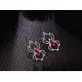 RareLove Gothic Halloween Costumes Earrings Silver Spider with Red Rhinestone Dangle Earrings For Women Girls Alloy Plated RareLove Gothic Halloween Costumes Earrings Silver Spider with Red Rhinestone Dangle Earrings For Women Girls Alloy Plated