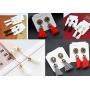 Majesto Tassel Dangle Drop Earrings Jewelry Set of 6 - Prime Gift for Women Girls Teens