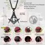 FaithHeart Masonic Necklace for Men, Freemason Compass Symbol Stainless Steel or 18K Gold Plated Free and Accepted Masons Pendant Jewelry with Gift Packaging FaithHeart Masonic Necklace for Men, Freemason Compass Symbol Stainless Steel or 18K Gold Plated Free and Accepted Masons Pendant Jewelry with Gift Packaging