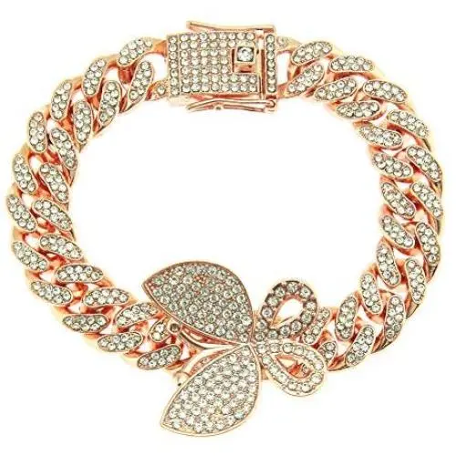 Punk Butterfly Cuban Chain Link Multi Cubic Zircon Rhinestone Exaggerated Iced Out Bling Pendant Bracelet Hip Hop Rock Luxury Jewelry for Women Girl Gifts Punk Butterfly Cuban Chain Link Multi Cubic Zircon Rhinestone Exaggerated Iced Out Bling Pendant Bracelet Hip Hop Rock Luxury Jewelry for Women Girl Gifts