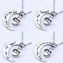 Fanery Sue Personalized Custom Love You to The Moon and Back Cremation Urn Necklace for Ashes Memorial Pendant Jewelry Fanery Sue Personalized Custom Love You to The Moon and Back Cremation Urn Necklace for Ashes Memorial Pendant Jewelry