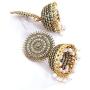 Crunchy Fashion Tribal Muse Oxidized Collection Stylish Indian Wedding Jewelry Jhumki Jhumka Earrings for Women