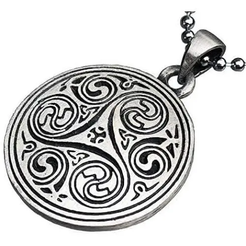 Celtic Pagan Wiccan Jewelry Merlin Morgana Wicca Witchcraft Magic Trinity Triskele Triquetra Triskelion Pewter Mens Womens Pendant Necklace Charm Protection Amulet for Men Women w Silver Ball Chain Celtic Pagan Wiccan Jewelry Merlin Morgana Wicca Witchcraft Magic Trinity Triskele Triquetra Triskelion Pewter Mens Womens Pendant Necklace Charm Protection Amulet for Men Women w Silver Ball Chain