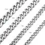 Curb Cuban Chain Necklace Stainless Steel Link Necklace for Men Women 6mm to 11mm 16 Inches to 36 Inches Curb Cuban Chain Necklace Stainless Steel Link Necklace for Men Women 6mm to 11mm 16 Inches to 36 Inches