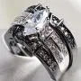 wedding ring set His Hers Couples Matching Rings Womens 10k Black Gold Filled White CZ Wedding Engagement Ring Bridal Sets & Mens Titanium Wedding Band wedding ring set His Hers Couples Matching Rings Womens 10k Black Gold Filled White CZ Wedding Engagement Ring Bridal Sets & Mens Titanium Wedding Band