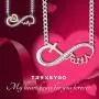TRENSYGO Infinity Collection 925 Sterling Silver Heartbeat Infinity Cross Anchor Sunflower Nurse Necklace Jewelry Gifts for Women and Girls