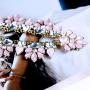 JCYK Crystal Jewelry Pink Necklace Charms Choker Elegant Women Necklace kolye Collares Collar Mujer Christmas Collier valentine