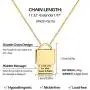18K Gold Plated Dainty Inspirational Engraved Necklace Lock Necklace Pendant Handmade Gold Choker Hidden Messages Letter Necklace for Women