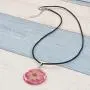 JGFinds Dried Flower Necklace 3 Pack, Resin and Cowhide - Actual Flower