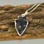 Paialco Natural Crystal Gemstone Rock Healing Crystal Arrow Shape Pendant Necklace