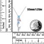 Cuoka Mermaid Necklace, Mermaid Earrings 925 Sterling Silver Nautical Jewelry Ariel Necklace for Women Mermaid Decor Mermaid Lover Gift