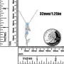 Cuoka Mermaid Necklace, Mermaid Earrings 925 Sterling Silver Nautical Jewelry Ariel Necklace for Women Mermaid Decor Mermaid Lover Gift