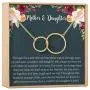 Mother Daughter Gift Necklace, Mothers Day Gift, Gifts for Mom, Mom Necklace, 2 Interlocking Circles (gold-plated-brass, NA) Mother Daughter Gift Necklace, Mothers Day Gift, Gifts for Mom, Mom Necklace, 2 Interlocking Circles (gold-plated-brass, NA)
