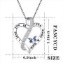FANCYCD Holiday Deals Week I Love You to the Moon and Back'' Love Heart Necklace, Jewelry for Women & Girls, Gifts for Girlfriend, Wife, Sister, Grandma, Mom