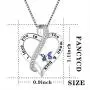 FANCYCD Holiday Deals Week I Love You to the Moon and Back'' Love Heart Necklace, Jewelry for Women & Girls, Gifts for Girlfriend, Wife, Sister, Grandma, Mom