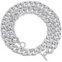 KOSMOS-LI CZ Rhinestone Choker Necklace for Women Jewelry Hip Hop Cuban Link Chain KOSMOS-LI CZ Rhinestone Choker Necklace for Women Jewelry Hip Hop Cuban Link Chain