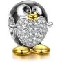NINAQUEEN 925 Sterling Silver Penguin Gold Plated Bracelet Bead Charms Animal Fever Collocation with 5A Cubic Zirconia Fit Pandora European Bracelets NINAQUEEN 925 Sterling Silver Penguin Gold Plated Bracelet Bead Charms Animal Fever Collocation with 5A Cubic Zirconia Fit Pandora European Bracelets