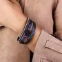 FANCY SHINY Leather Wrap Bracelet Boho Cuff Bracelets Crystal Bead Bracelet with Magnetic Clasp Jewelry Gifts for Women Teen Girls FANCY SHINY Leather Wrap Bracelet Boho Cuff Bracelets Crystal Bead Bracelet with Magnetic Clasp Jewelry Gifts for Women Teen Girls