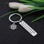 CYTING Snowflake Keychain You are Like Snowflakes Unique and One of A Kind Frozen Snowflake Jewelry for Family Friends