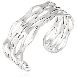 Lucky Brand Open Cuff Bracelet, Silver, One Size