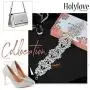 Holylove 4 Color Chunky Choker Shiny Bling Crystal Necklace for Women Jewelry Wedding Party Daily Accessories 1 Piece with Gift Box