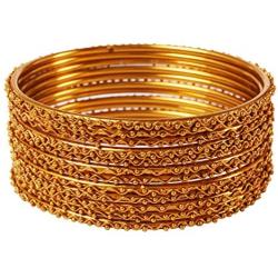 Touchstone New Golden Bangle Collection Indian Bollywood Beautiful Designer Jewelry Bangle Bracelets.