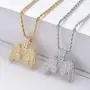 Moca Jewelry Iced Out Game Console Pendant 18K Gold Plated Bling CZ Simulated Diamond Hip Hop Necklace for Men Women