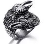 Raven Ring for Men, Norse Viking Raven Ring, Celtic Odin Raven Totem Amulet Ring, Vintage Crow Couple Ring, Punk Animal Bird Jewelry Gift for Men Boys Raven Ring for Men, Norse Viking Raven Ring, Celtic Odin Raven Totem Amulet Ring, Vintage Crow Couple Ring, Punk Animal Bird Jewelry Gift for Men Boys