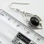 SilverStarJewel Black Onyx Earrings 1.4'' Solid Sterling Silver Fashion Gemstone SilverStarJewel Black Onyx Earrings 1.4'' Solid Sterling Silver Fashion Gemstone