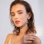 DAMLENG Fashion Bohemain Handmade Multicolor Beaded Dangle Drop Hoop Earrings for Women Girls Statement Unique Nation Earring Jewelry Gifts