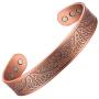 MagEnergy Copper Bracelet for Men Life of Tree Magnetic Therapy Bracelet Viking Jewelry 7.5inches Adjustable