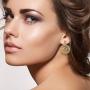 Shop LC Real 18K Yellow Gold Overlay Floral Openwork Filigree Flower Post Dangle Drop Earrings for Women Fashion Prom Jewelry Mothers Day Gifts ION Plated