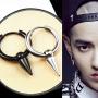 Mens Hoop Earrings With Cross Feather Cone Ball Chain Dangle Black Silver 316L Stainless Steel Punk Hip Hop Rock Gothic Style Kpop Earrings For Men Women Teen Boys Girls