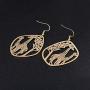 Giraffe Resting Under the Tree Drop Earring - Christmas Gift Jewelry