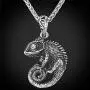 U7 Men Punk Stainless Steel 18K Gold Plated Alligator/Lizard/Chameleon Cool Animal Pendant with 22'' Chain U7 Men Punk Stainless Steel 18K Gold Plated Alligator/Lizard/Chameleon Cool Animal Pendant with 22'' Chain