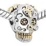 Fit Pandora Charms Silver Plated Skull Cross Silver Plated Dia De Los Muertos Beads