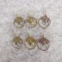 Fashion Women Girls Little Honeybee with Honeycomb Hive Hoop Earring Chic Dangle Jewelry