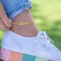 Birth Year Anklet 14K Gold Ankle Bracelets for Women 1985 to 2005 Year Anklet Stainless Steel Anklet for Women, Adjustable Dainty Beach Foot Jewelry Anniversary Birthday Gift