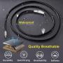 ChainsHouse Waterproof Braided Leather Cord Chain Necklace, Men Women DIY Woven Wax Rope Chain for Pendant, Customize Available, 2/3mm Width, 16'' 18'' 20'' 22'' 24'' 26'' 28'' 30'' Length(with Gift Box)