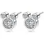 ERLUER Womens Stud Earrings mouse Shape Rose Gold Plated Zircon Jewelry Earring For Women Party Gifts (Platinum Plated) ERLUER Womens Stud Earrings mouse Shape Rose Gold Plated Zircon Jewelry Earring For Women Party Gifts (Platinum Plated)