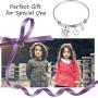 Maid of Honor Gift Bridesmaid Bracelet Always My Sister Wedding Gift for Bridesmaid Flowergirls Inspirational Jewelry for Wedding (maid of honor BR)